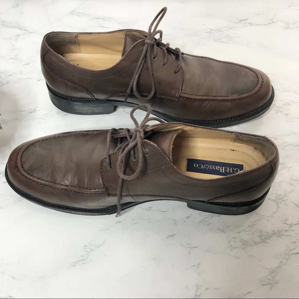 G. H. Bass leather ‘Sheldon’ oxfords, dark brown